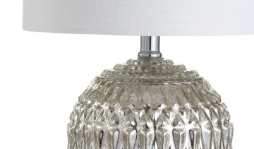 Krister 20.5" Glass/Metal LED Table Lamp - JONATHAN Y